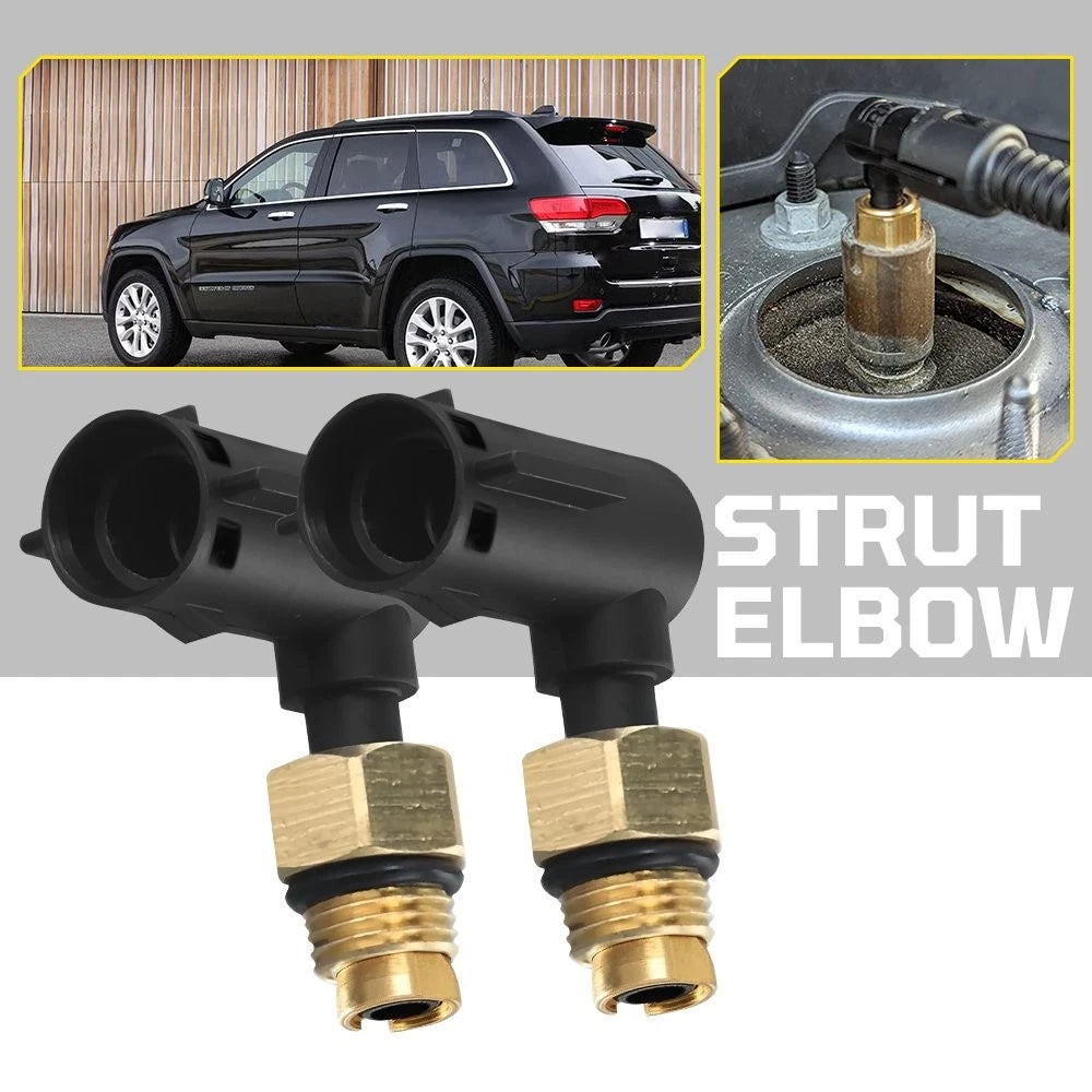 Pair Air Suspension Strut Repair Elbow Fitting for Jeep Grand Cherokee (2011–2020)