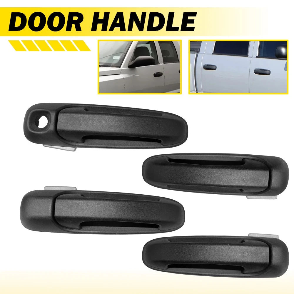 Exterior Door Handle Set of 4 for Ram Dodge 1500 (2002–2008)