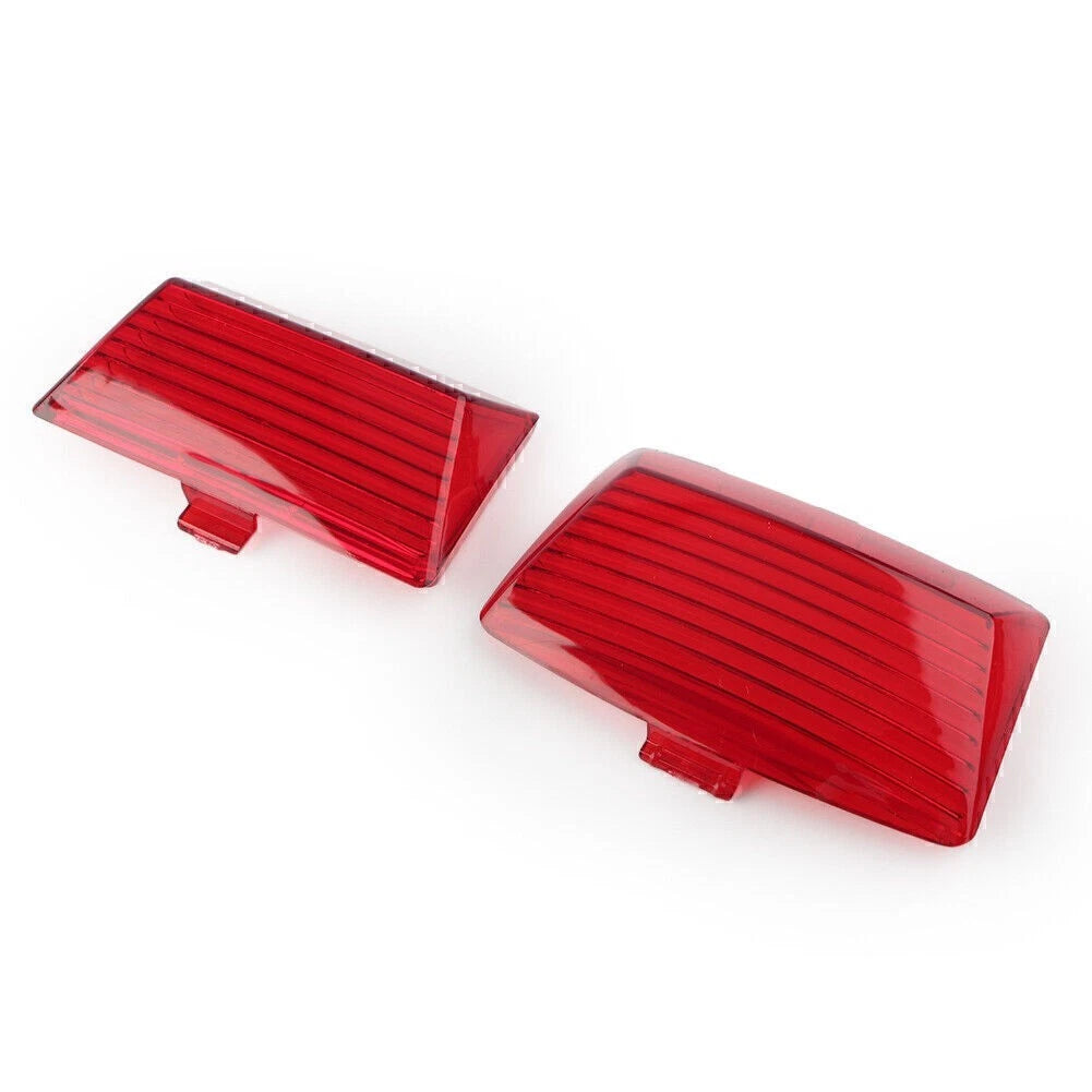 2X Fender Tips Mud Guard Light Lens for Harley Touring Ultra Classic
