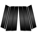 8pc Carbon Fiber Pillar Post Covers for 2013-2019 Mercedes-Benz GL Class