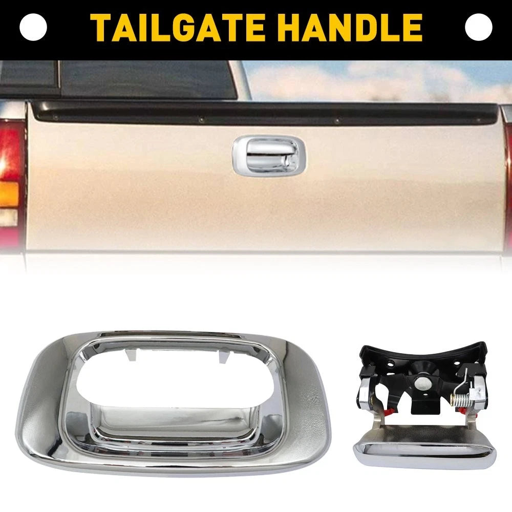 Tailgate Latch & Handle Bezel for Chevrolet Silverado 1500 GMC Sierra 1500 (1999–2006)