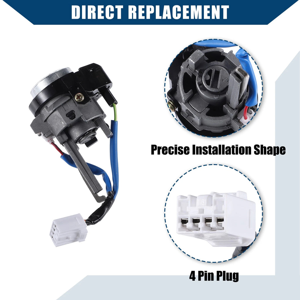 Ignition Switch Lock Cylinder W/ 2 Keys for Hyundai Elantra (2011–2016)