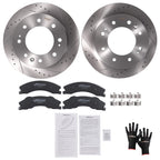 Front Brake Rotors and Pads Kit for GMC Sierra 2500 3500 HD (2011–2019)