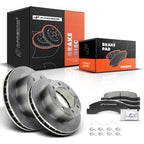 Set of 2 Front Disc Brake Rotors & Ceramic Pads for Ford F-250 Super Duty (1999–2004)