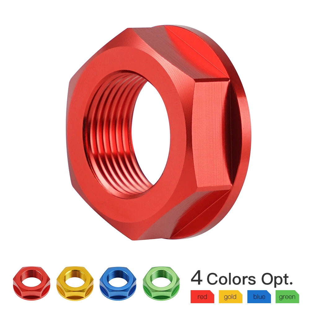 CNC Rear Axle Shaft Lock Nut M22xP1.5 for Honda CRF250R CRF250X CRF450R CRF450X (2004–2023)