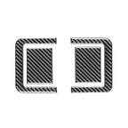 4x Carbon Fiber Rear Seat Adjustment Panel Cover for Toyota Tundra (14-21)
