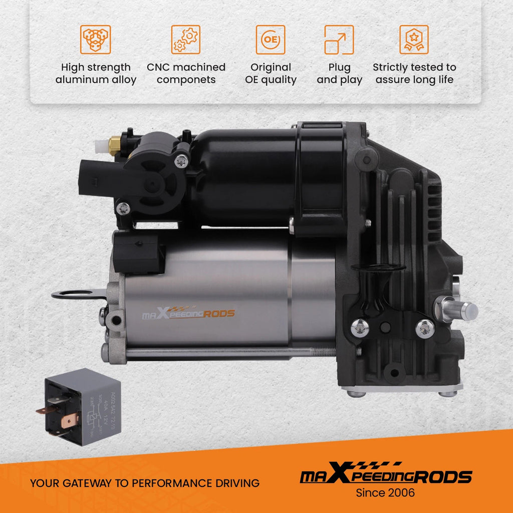 Air Ride Suspension Compressor Assembly w/ Relay for Mercedes GL450 (2007–2012)