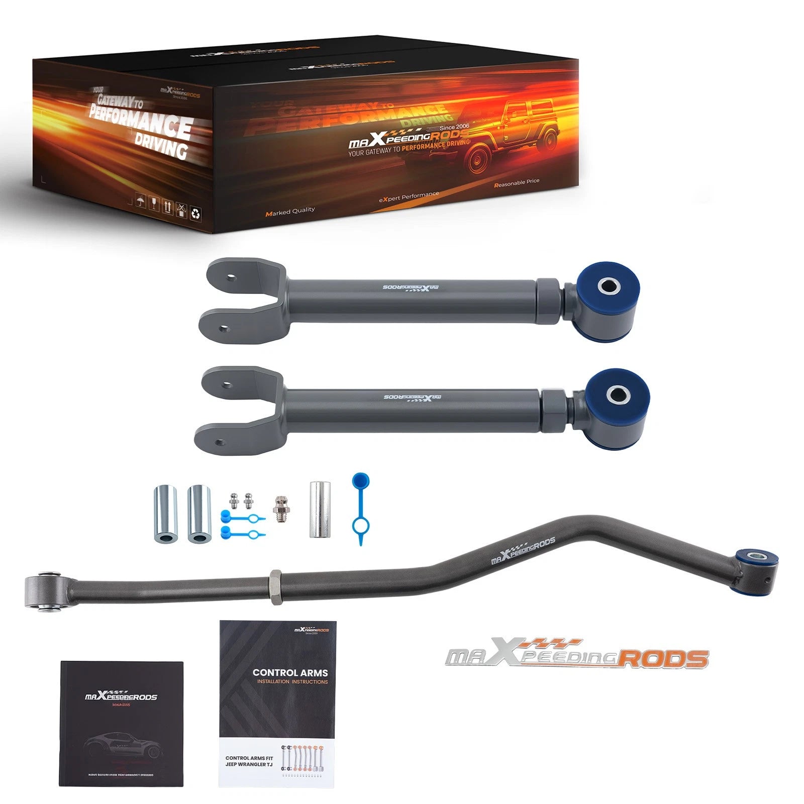 6'' Lift Front Adjustable Control Arm Set for Jeep Grand Cherokee WJ (1999–2004)