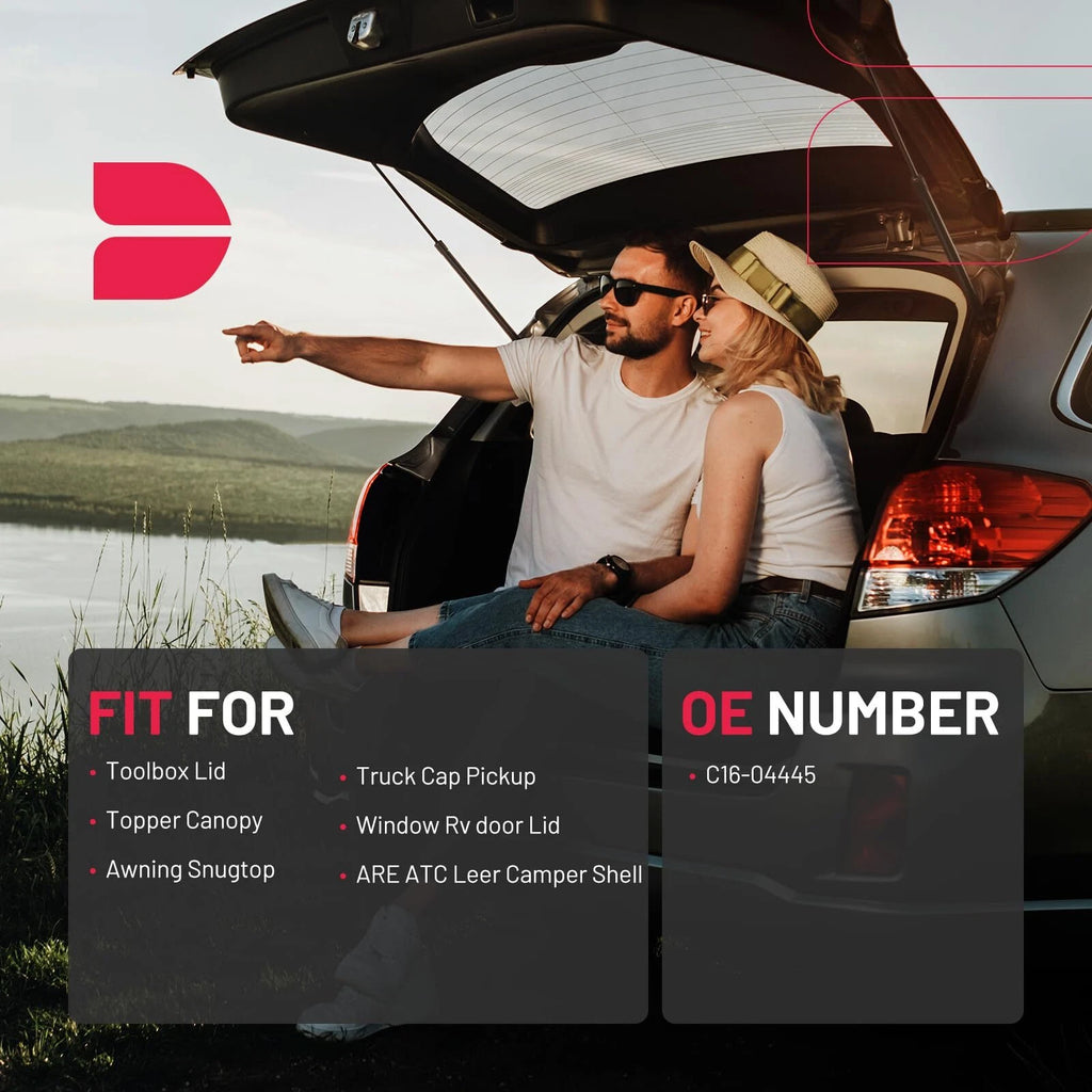 2X 17in Gas Strut for Pickup Window RV Door Toolbox Lid