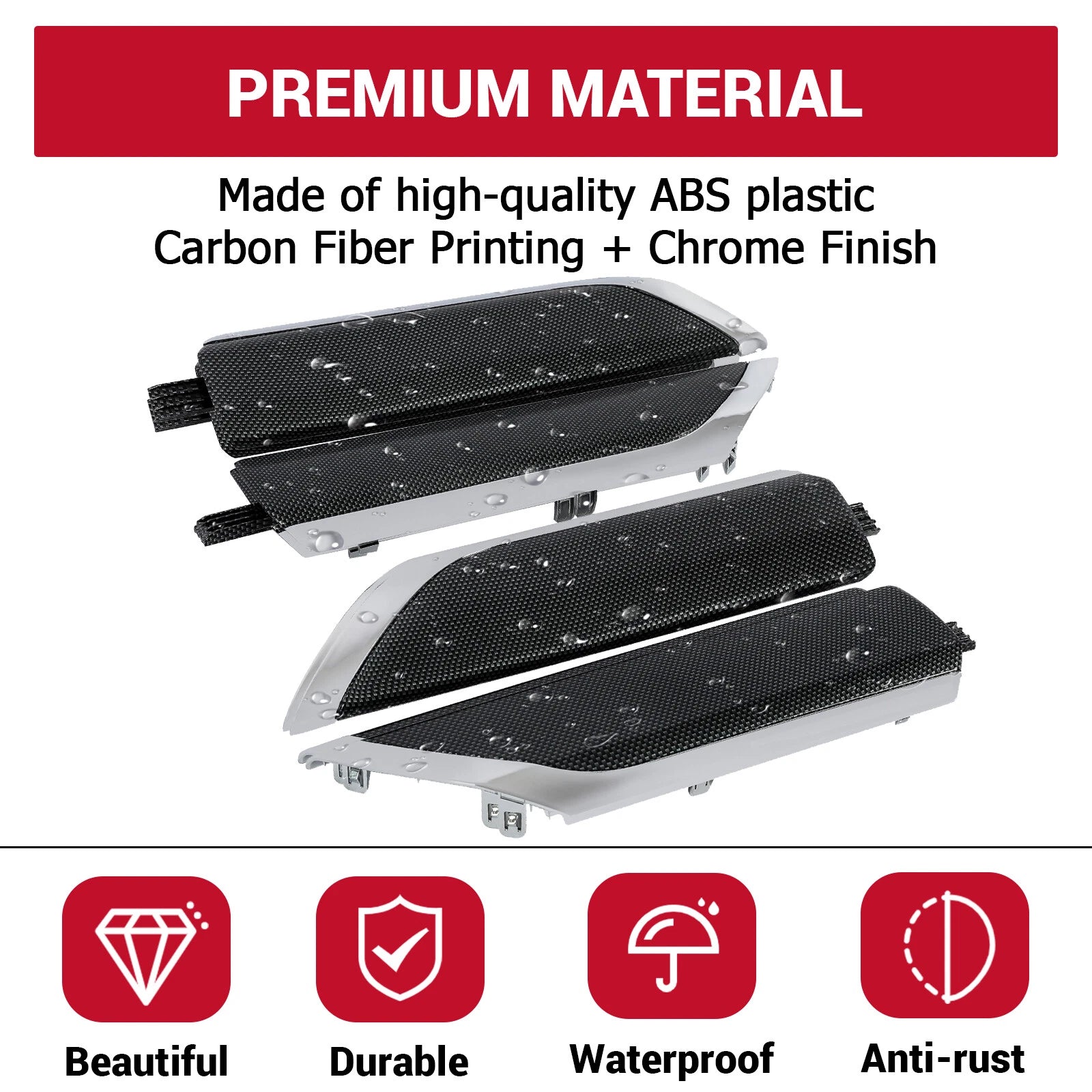 Interior Trim Door Panel Kit for Silverado Sierra Crew Cab (2019–2024) #84469330