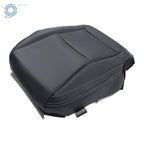 Black Leather Perforated Driver Bottom Seat Cover for Chevy Camaro (2010–2015)