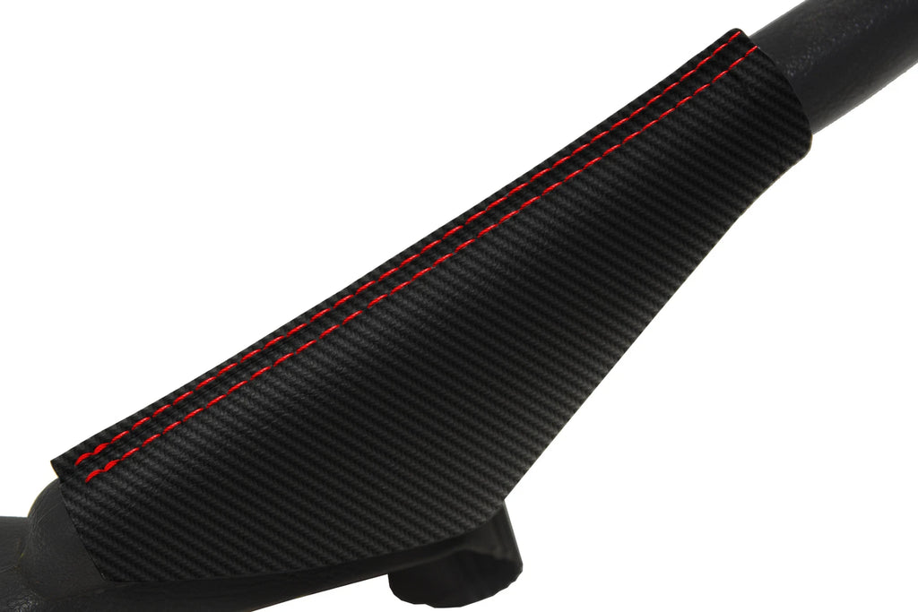 E Brake Boot Cover for Acura Integra (1994–2001) Carbon Fiber Red Stitch