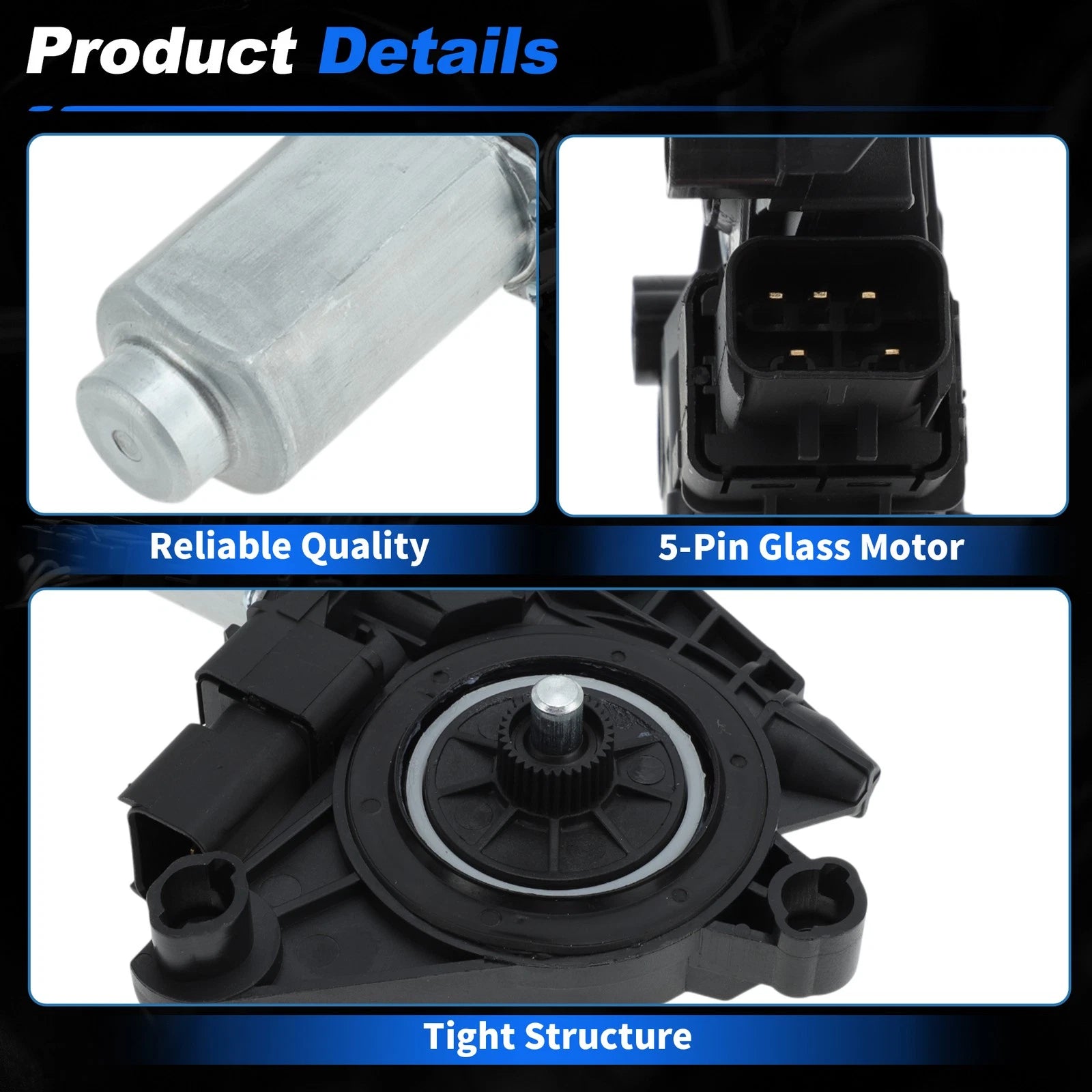Front Right Window Regulator Motor for Dodge Charger (2011–2023)
