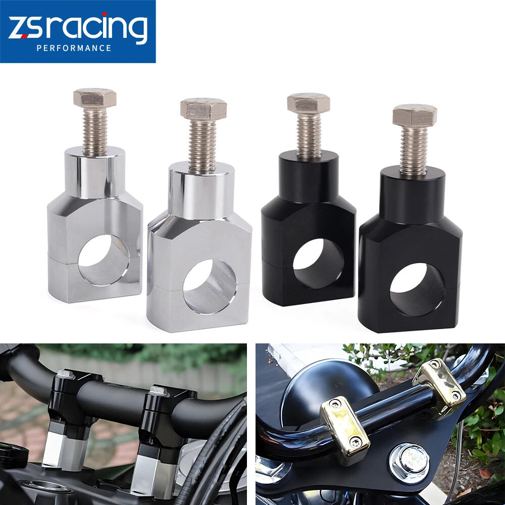 1" Handlebar Risers for Harley Dyna, Fatboy, Softail, Sportster