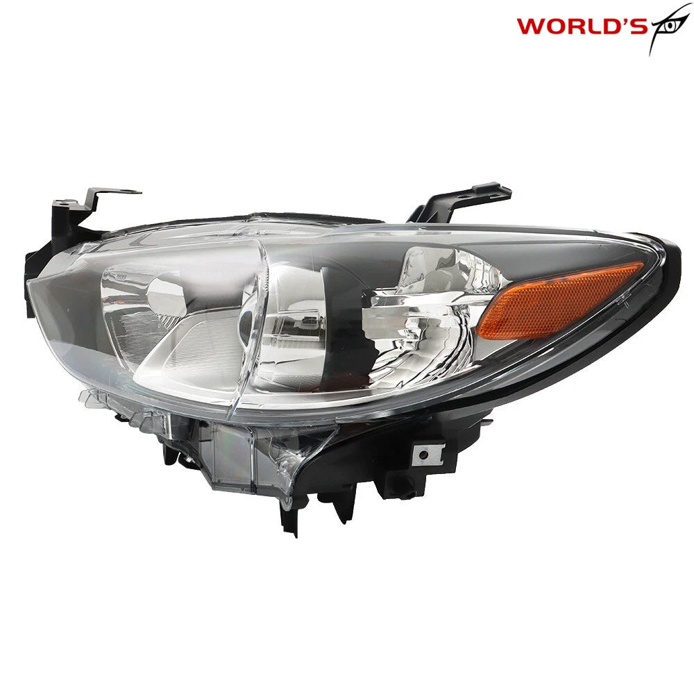 Left Headlight for Mazda 6 (2014–2017) Halogen Clear Lens Black Housing