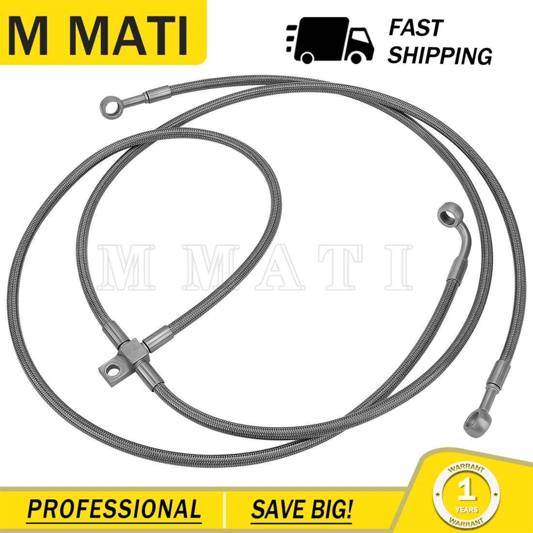 Front Brake Hose Line 1911003 for Polaris Outlaw 450 500 525 Predator 500 (2007–2014)
