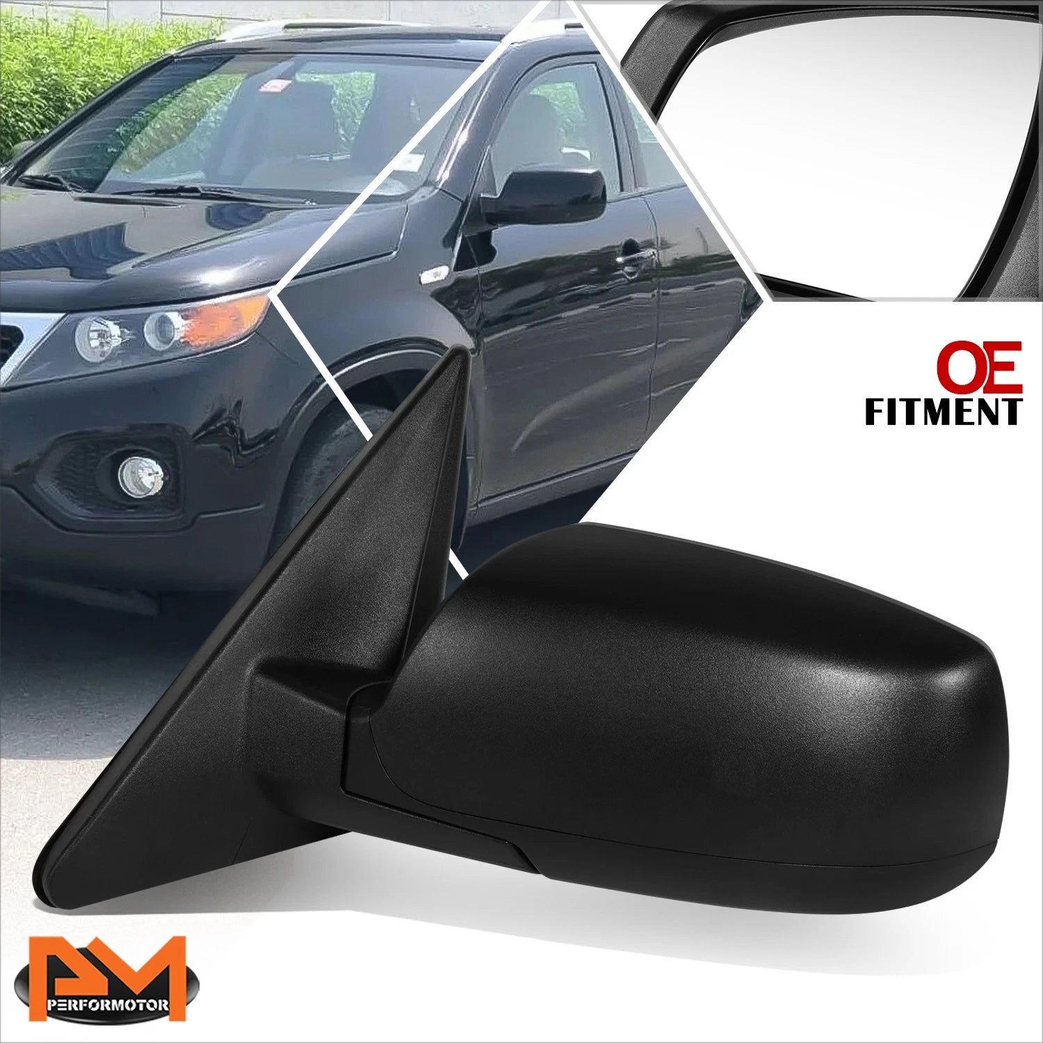 Power Adjust Side Rear View Door Mirror Left for Kia Sorento (2011–2013)