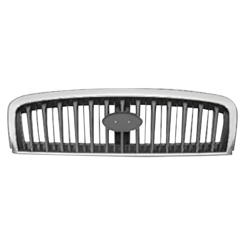 Replacement Black Chrome Plastic Front Grille For 2002-2005 Hyundai Sonata