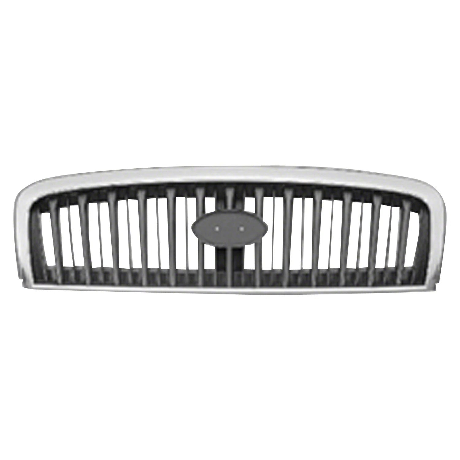 Replacement Black Chrome Plastic Front Grille For 2002-2005 Hyundai Sonata