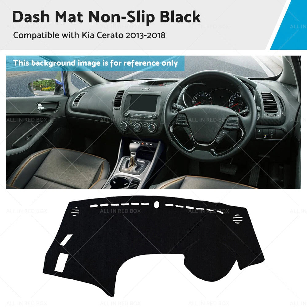 Dashboard Cover Dash Mat for Kia Cerato (2013–2018) Non-Slip