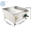 14in Electric Griddle 1500W Countertop Flat Top Grill (Commercial)