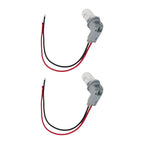 2X License Plate Lamp Socket & Bulb Set for Toyota Camry Corolla Sienna Lexus