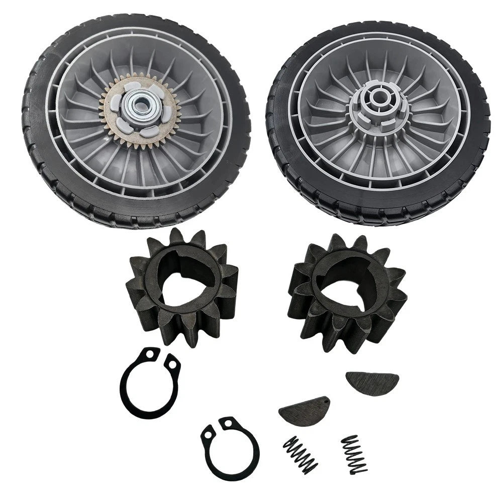 Lawn Mower Wheels with 12 Teeth Drive Gear Kit for Honda HRR216 HRS216 HRT216 (2003–2023)