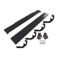 Set of 2 Black 6" Side Step Boards for Chevrolet Silverado GMC Sierra HD (2019–2025)