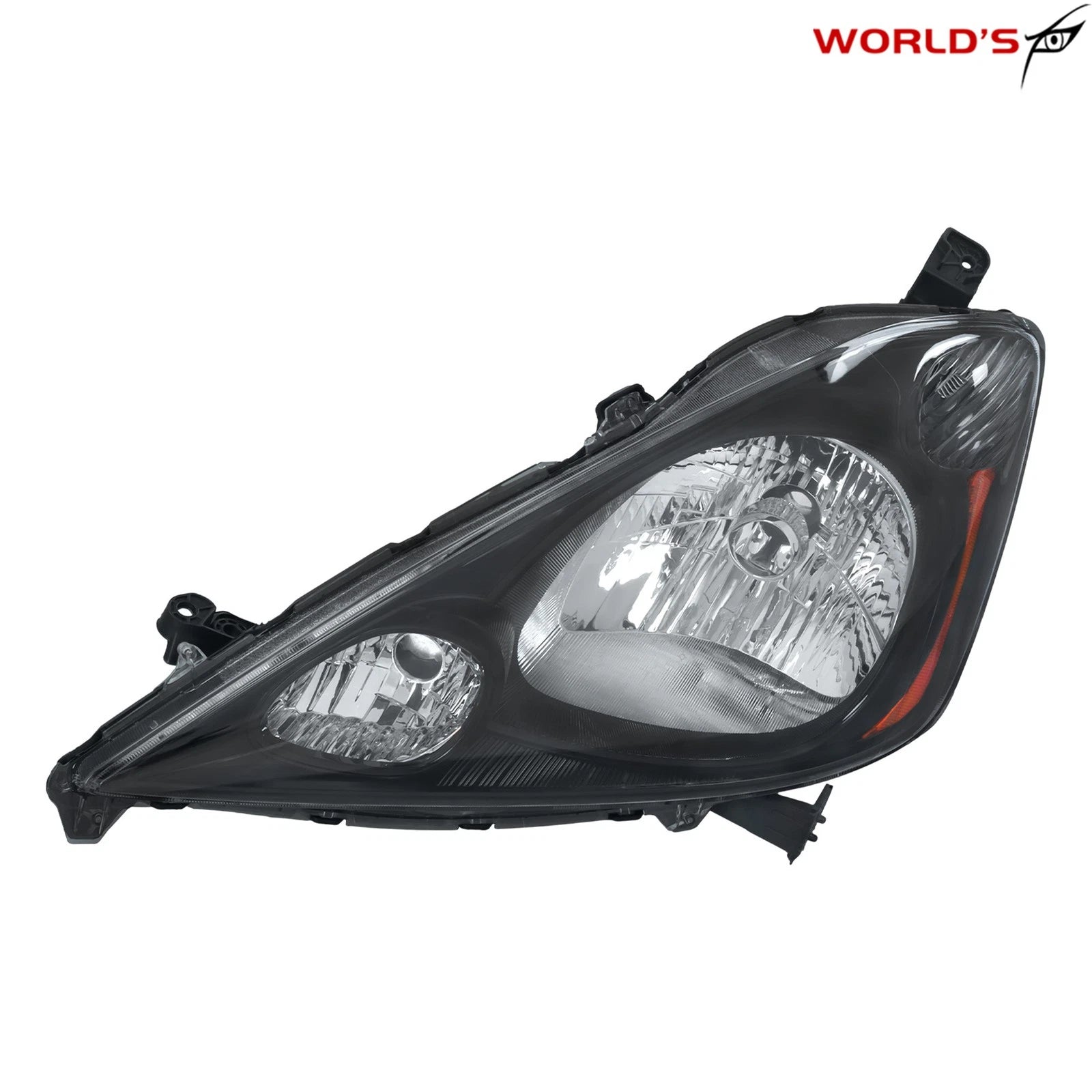 Halogen Headlight for Honda Fit Sport (2009–2011) Black Housing