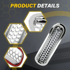 Set of 7 Chrome Front Cover Inserts for Jeep Wrangler JK (2007–2018)