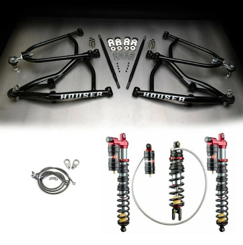 +1 XC Long Travel Elka Legacy Front Rear Shocks Suspension Kit for TRX450R (2004–2009)