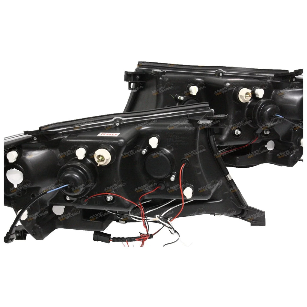 Angel-eye Projector LED Chrome Headlights for Landcruiser 200 Series(2007–2015)