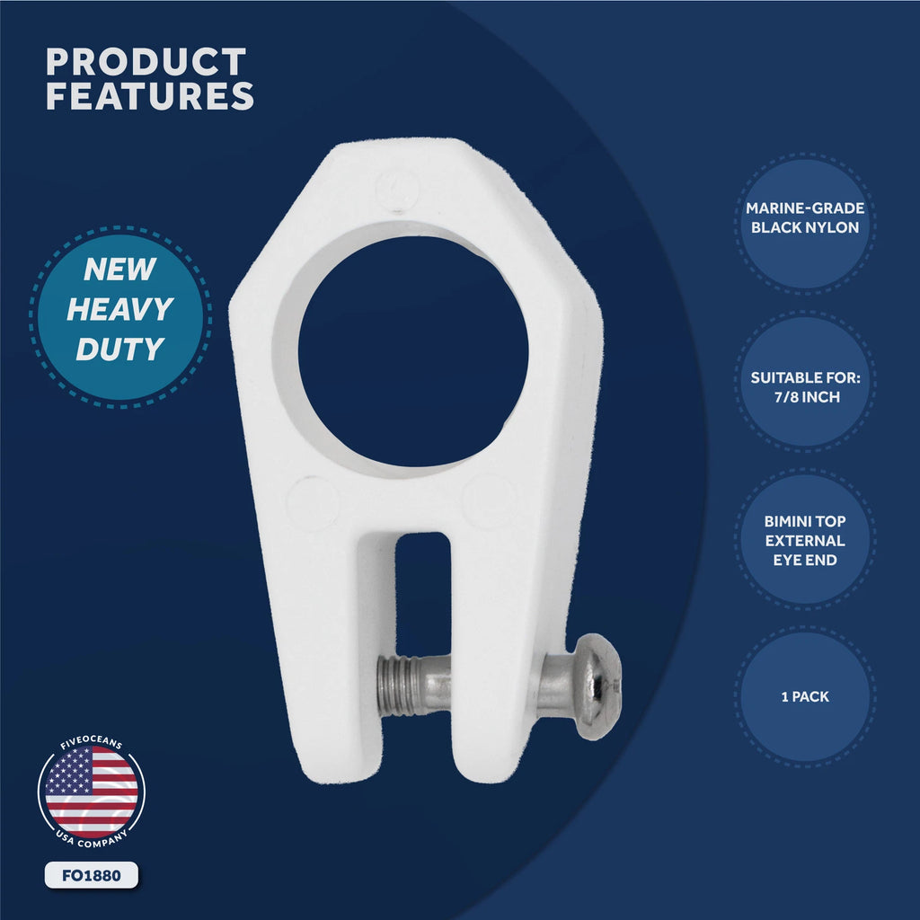 Bimini Top Hardware for Marine Bimini Top (7/8-inch Jaw Slide)