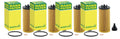 Set of 4 Engine Oil Filters for BMW F39 F44 F48 Mini F55 F56 F57 F60