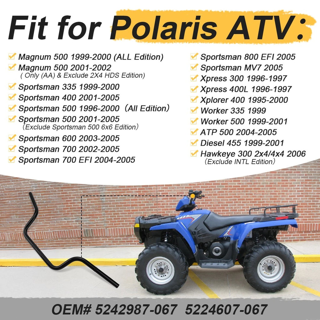 Heavy Duty Handlebar for Polaris Xpress 300 400L (1996–1997) Xplorer 400 (1995–2000)