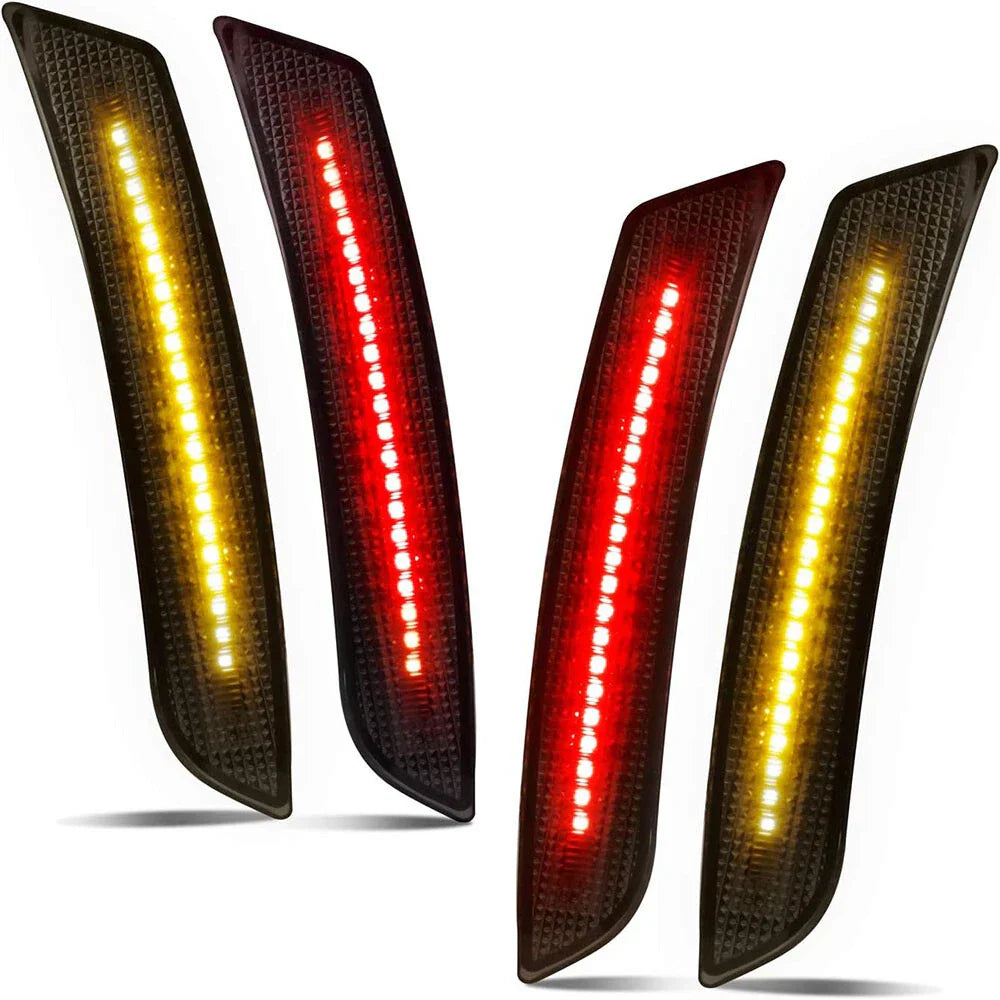 4 x LED Bumper Side Marker Lights Smoked for Chevrolet Camaro (2016-2021)