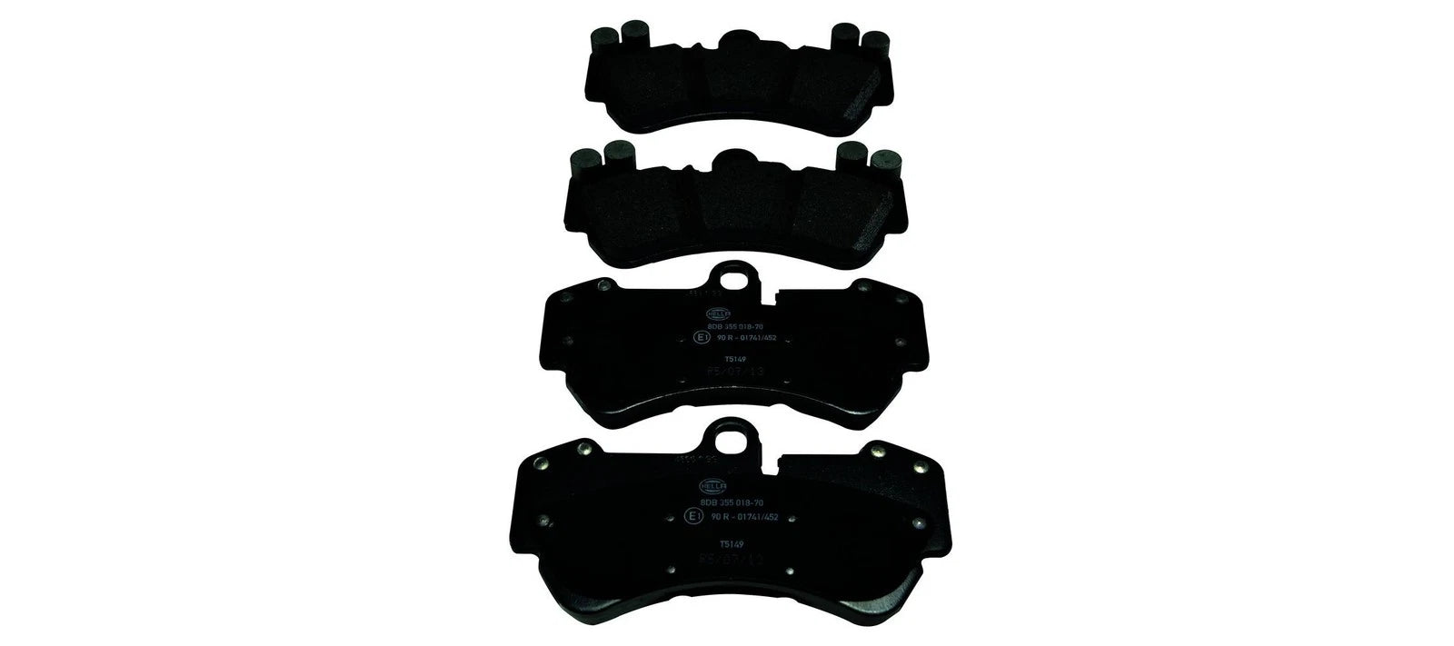 Set of 4 Front Disc Brake Pads for Porsche Cayenne, Volkswagen (355043151)