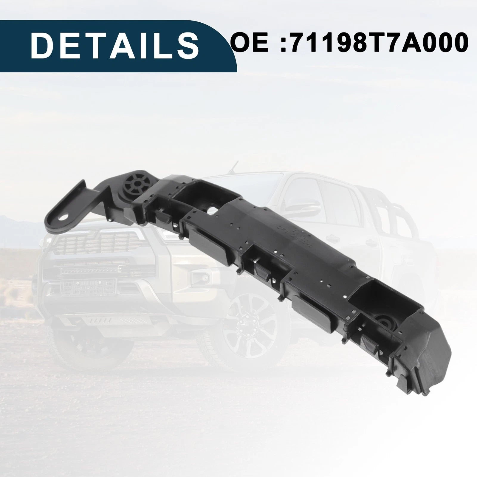 1pc Left Front Bumper Retainer Bracket No. 71198T7A000 for Honda HR-V (2016–2018)
