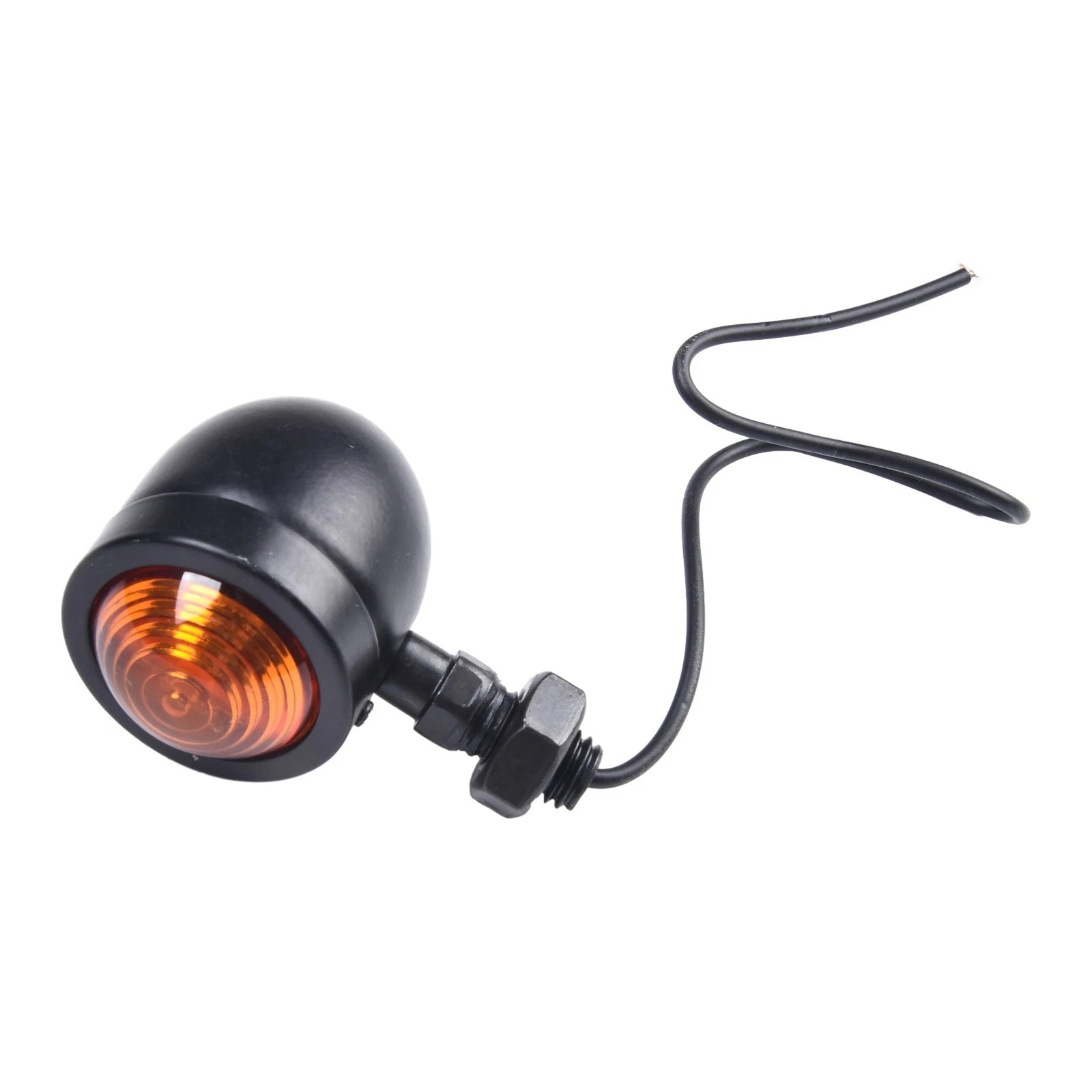 2X Black Turn Signal Lights for Motorcycle Cafe