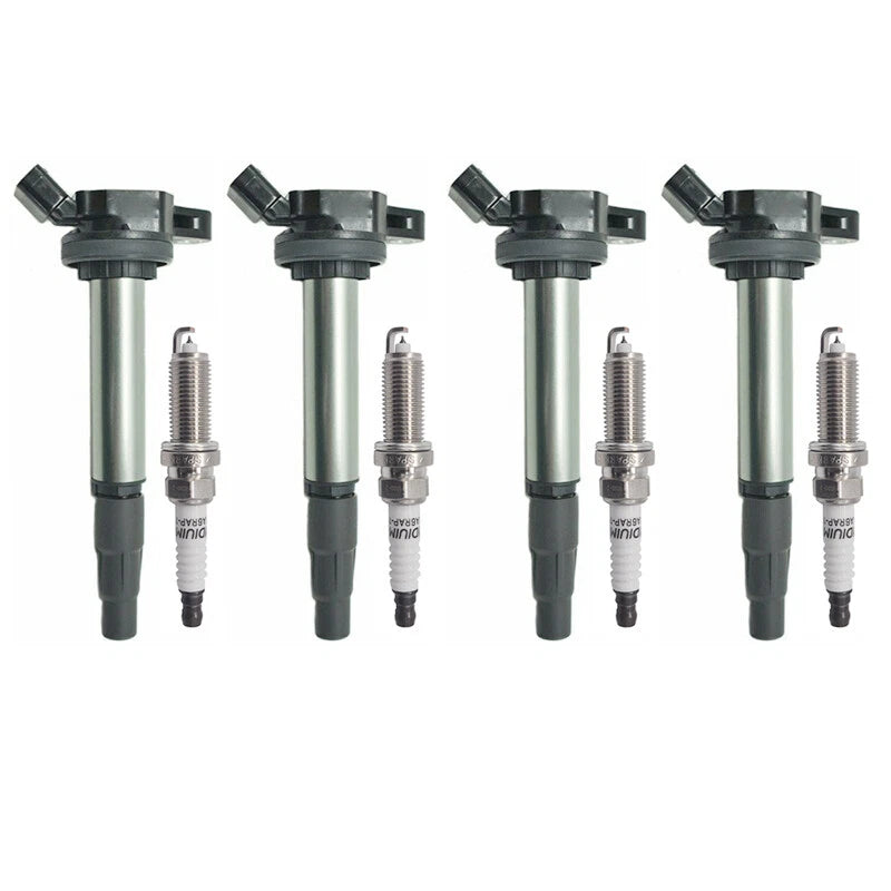 4X Ignition Coil & Iridium Spark Plug for Toyota Corolla iM Prius V (2016–2019) 90919-02258