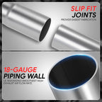 2" OD Mild Steel 45&180 Degree U-Bend Exhaust Pipe for Custom Applications