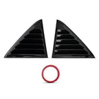 Car Window Louvers for Chrysler 300 Sedan (2011–2023) ABS Gloss Black
