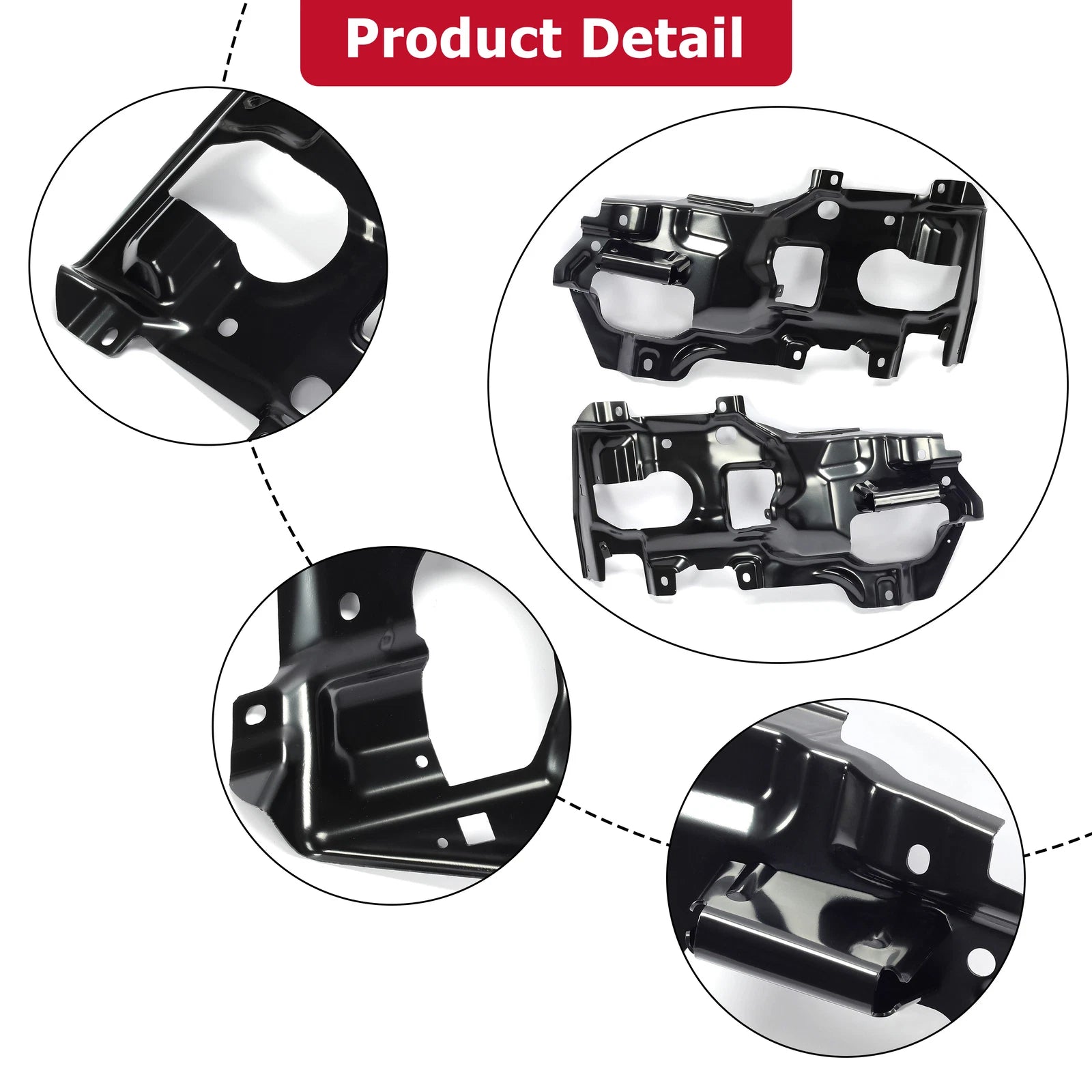 Bumper Support Bracket Set for GMC Sierra 1500 (2016–2018) Front Left Right