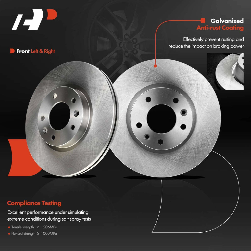 Front Brake Rotor and Pad Set for Ford Fusion Mazda 6 (2006–2012)