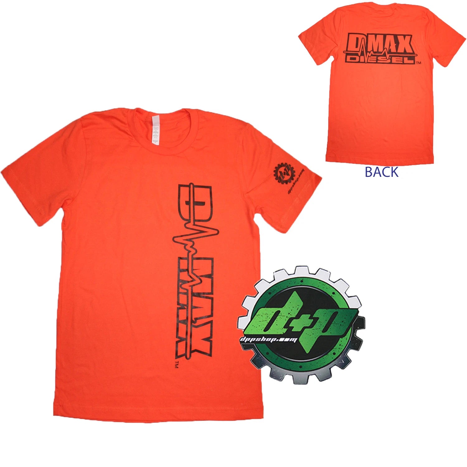2X Dmax Tee Shirt for Chevy Duramax Diesel Truck (4X4)
