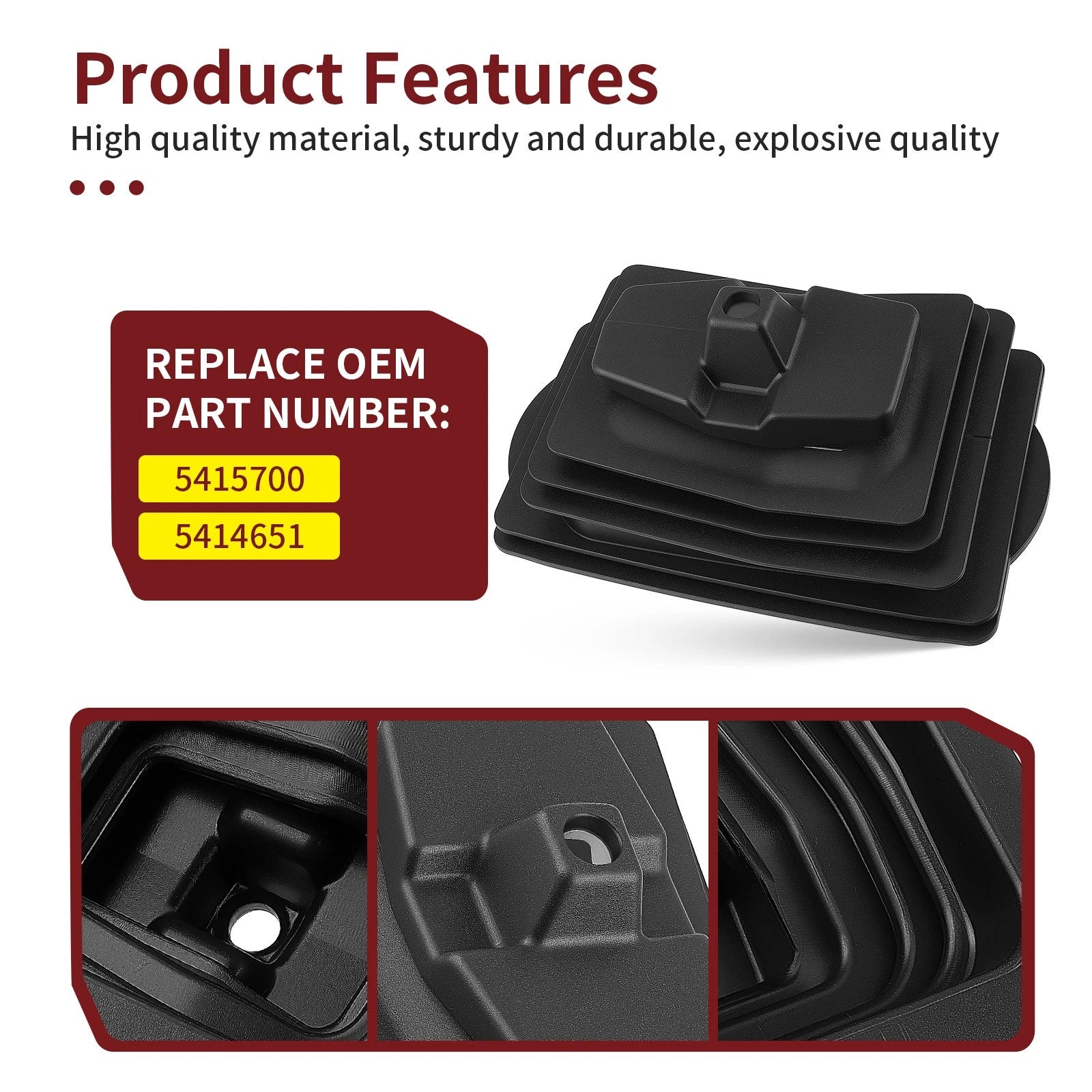 Floor Shifter Boot for Polaris RZR S 1000 (2014–2020)