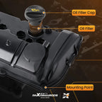 Valve Cover Set with Gasket & Cap for BMW F21 F20 118i 120i (2012–2016) 11127601863