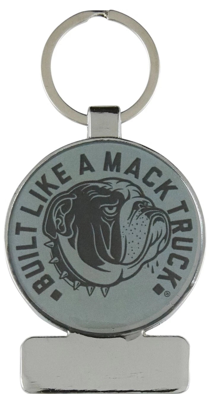 Mack Trucks Circle Tag Metal Keychain