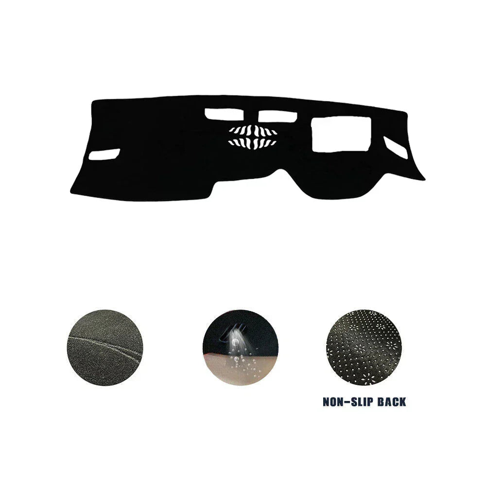 Non-Slip Dash Mat for VW Golf 8 MK8 W/HUD 2021-2023 Dashboard Cover Black