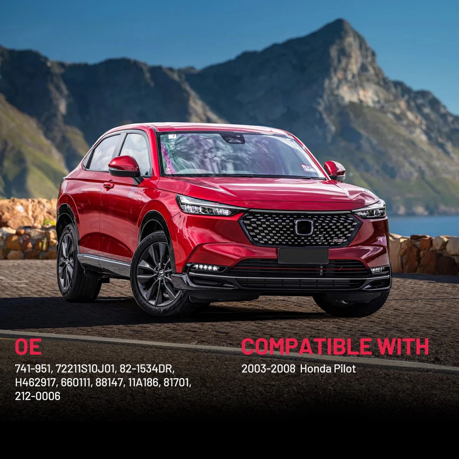 Power Window Regulator w/ Motor for Honda CR-V (1997–2001)